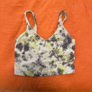 lululemon athletica Tie-Dye Crop Top in Purple